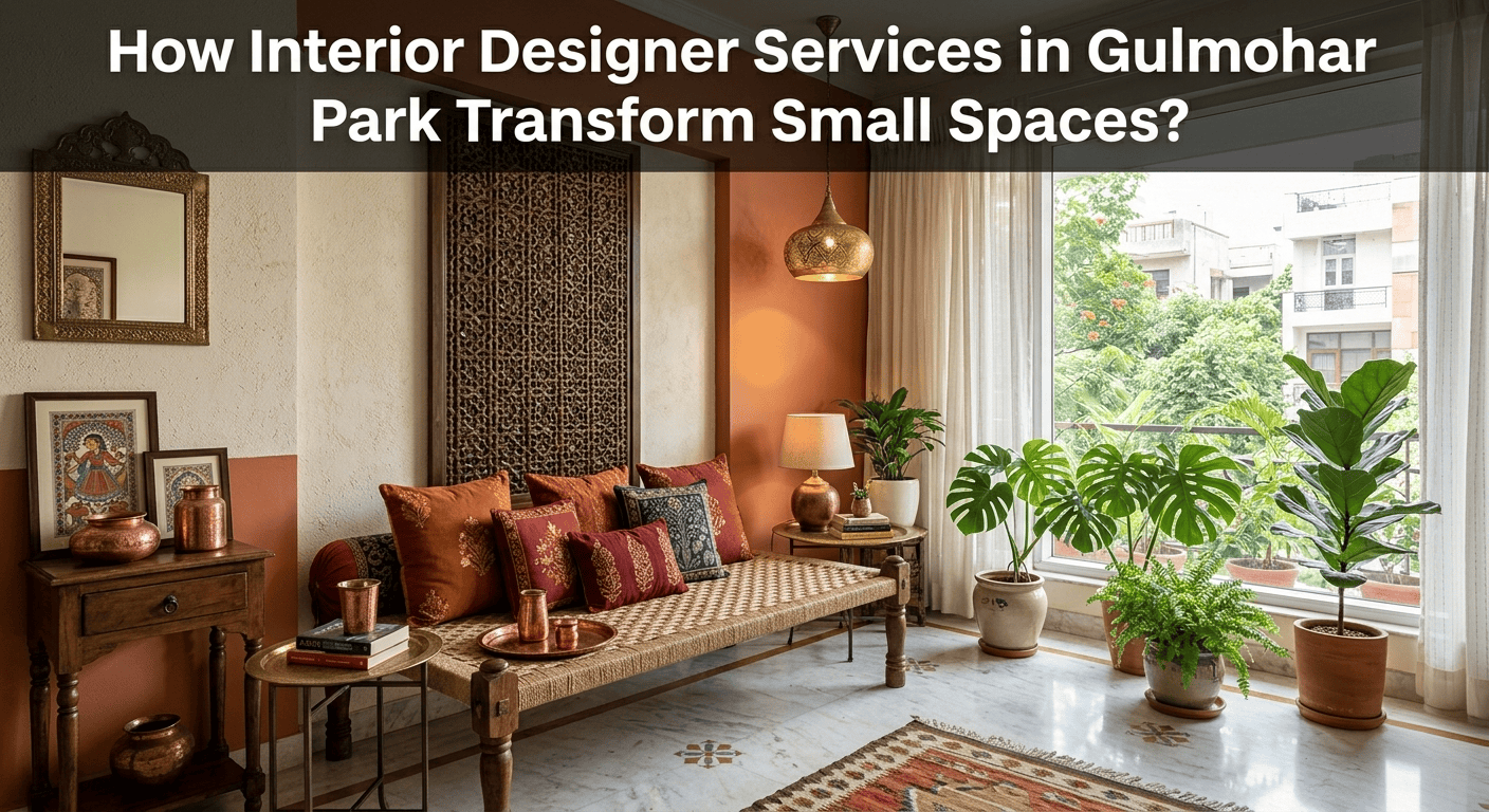 interior designer services in Gulmohar Park transforming small spaces