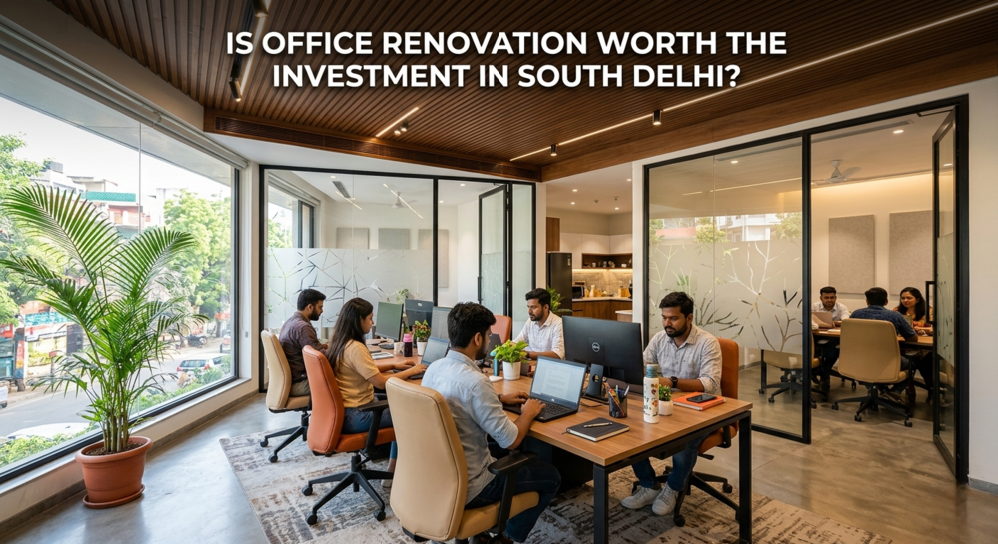 Modern office renovation in South Delhi