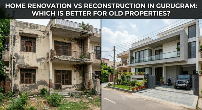 Home Renovation vs Reconstruction in Gurugram: Which Is Better?